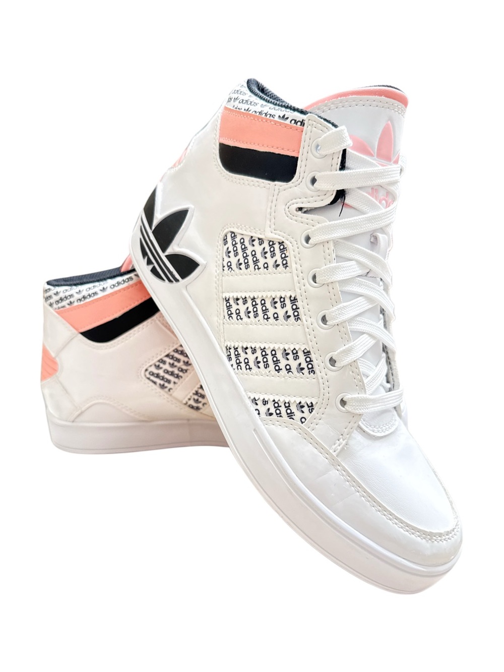 ADIDAS HARD COURT HIGH TOP SNEAKERS